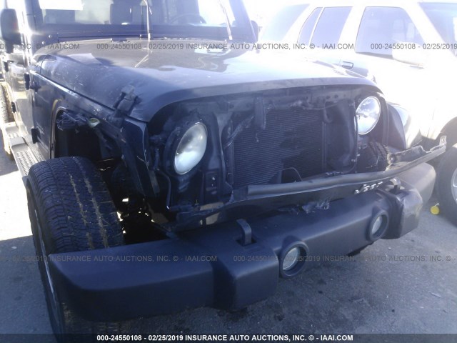 1J4GB59197L143162 - 2007 JEEP WRANGLER SAHARA BLACK photo 6