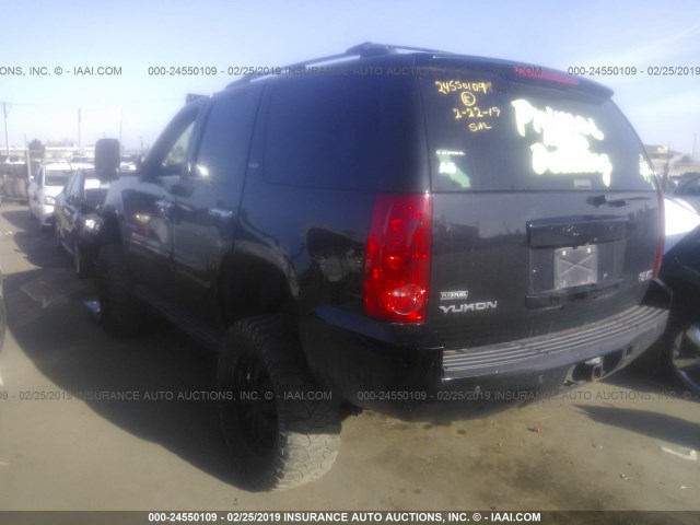 1GKFK13037J349085 - 2007 GMC YUKON BLACK photo 3