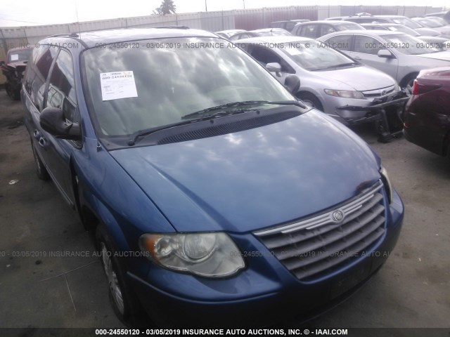 2C4GP54L85R291761 - 2005 CHRYSLER TOWN & COUNTRY TOURING BLUE photo 1