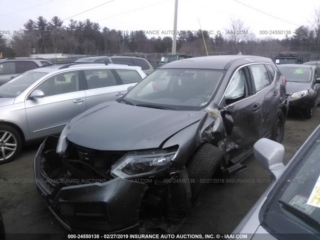 JN8AT2MV1JW313607 - 2018 NISSAN ROGUE S/SL/SV GRAY photo 2