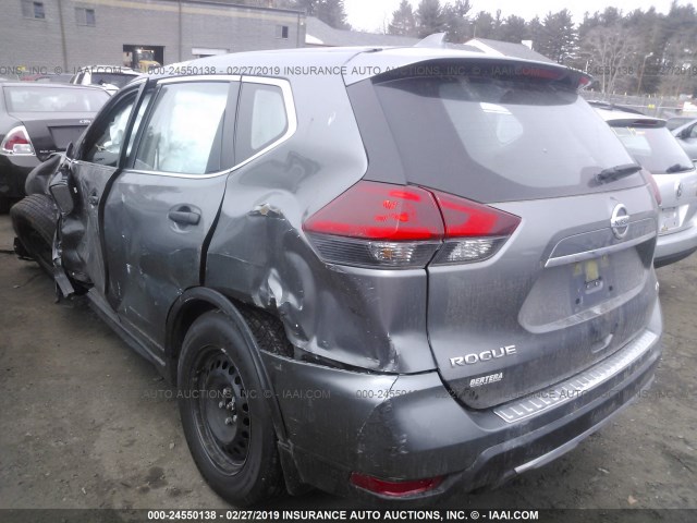 JN8AT2MV1JW313607 - 2018 NISSAN ROGUE S/SL/SV GRAY photo 3