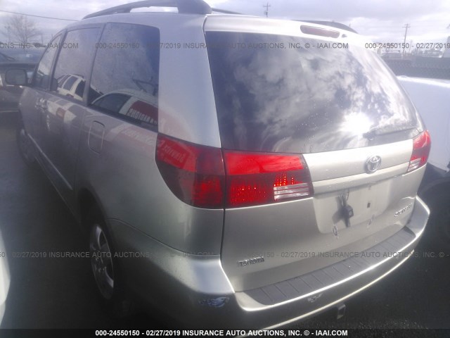 5TDZA23C45S277180 - 2005 TOYOTA SIENNA CE/LE GRAY photo 3