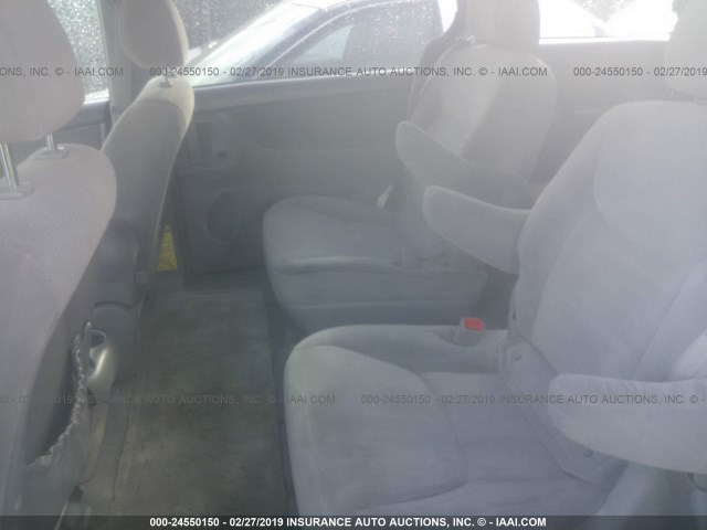 5TDZA23C45S277180 - 2005 TOYOTA SIENNA CE/LE GRAY photo 8