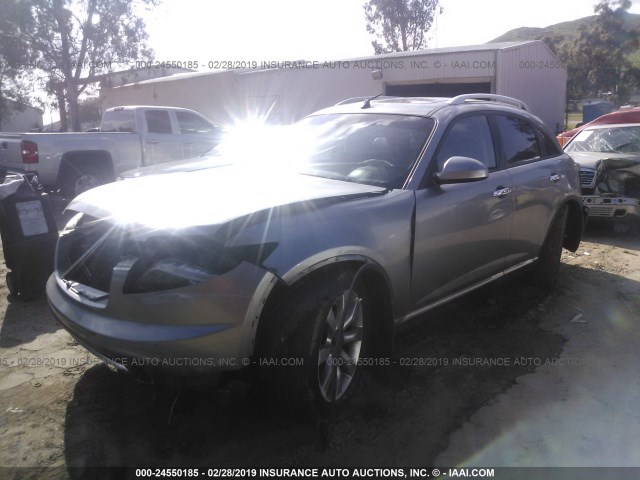 JNRAS08W86X209865 - 2006 INFINITI FX35 GRAY photo 2