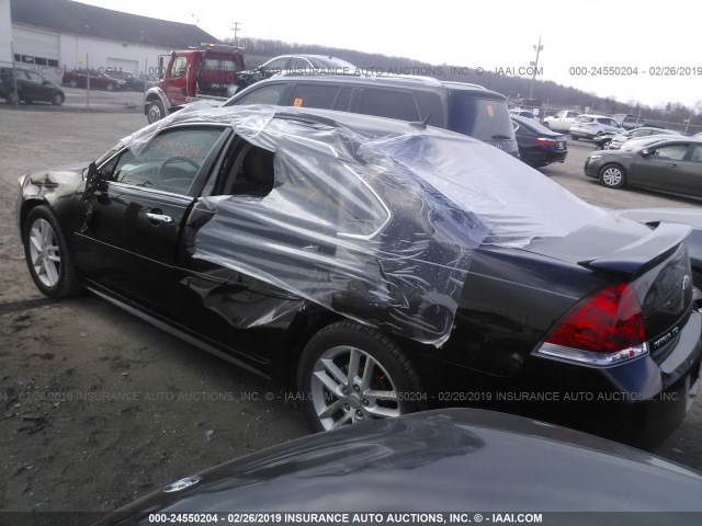 2G1WC5E35D1233165 - 2013 CHEVROLET IMPALA LTZ BLACK photo 3