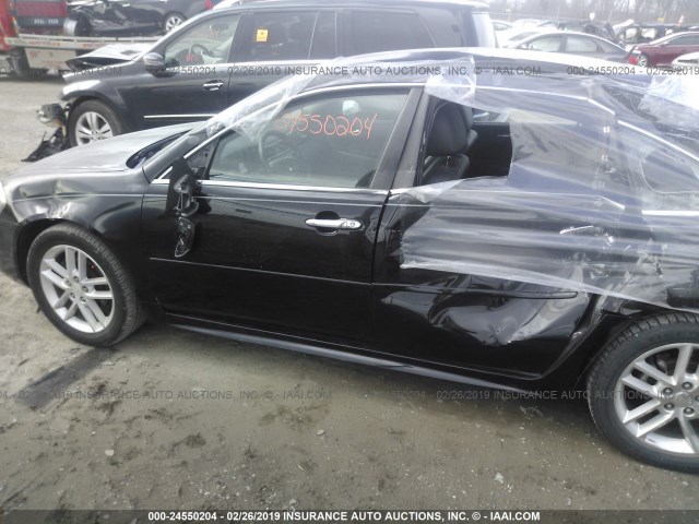 2G1WC5E35D1233165 - 2013 CHEVROLET IMPALA LTZ BLACK photo 6