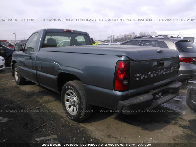 1GCEC14V86Z102594 - 2006 CHEVROLET SILVERADO C1500 BLUE photo 3