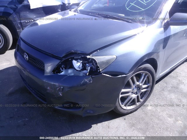 JTKDE3B77A0311174 - 2010 TOYOTA SCION TC GRAY photo 6
