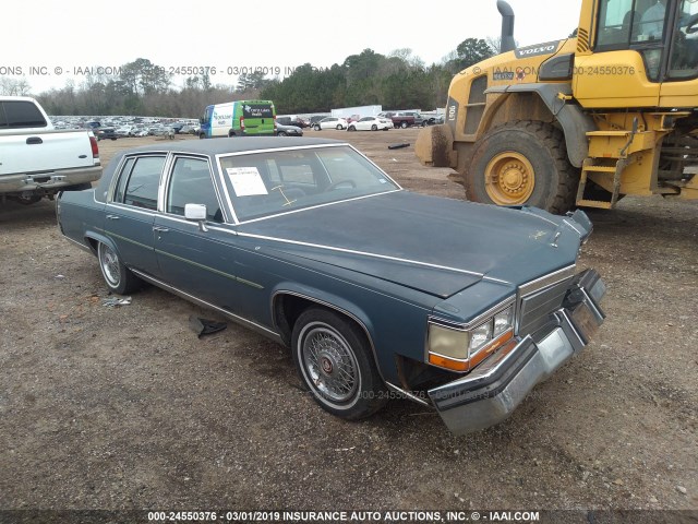 1G6DW69Y2G9712563 - 1986 CADILLAC FLEETWOOD BROUGHAM BLUE photo 1