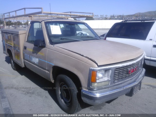 1GTGC34J6WE555587 - 1998 GMC SIERRA C3500 BROWN photo 1