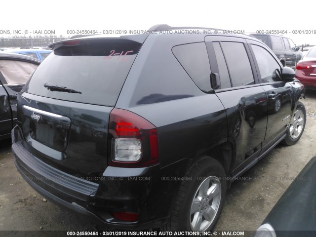 1C4NJCBA2ED832465 - 2014 JEEP COMPASS SPORT BLACK photo 4