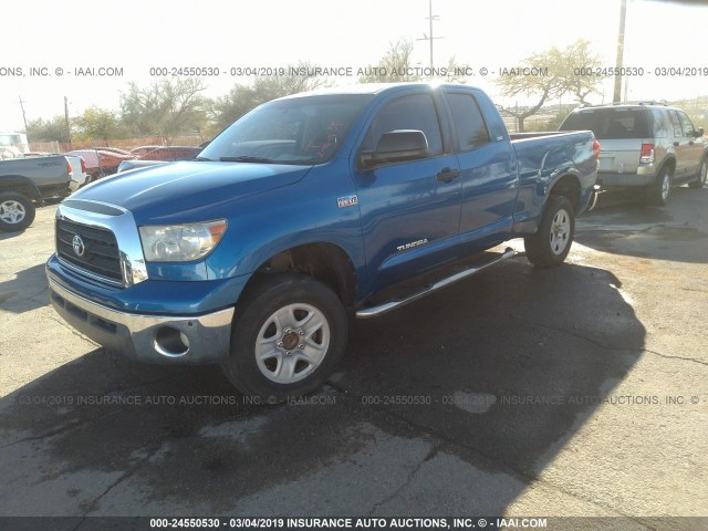 5TFRV54157X017886 - 2007 TOYOTA TUNDRA DOUBLE CAB SR5 BLUE photo 2