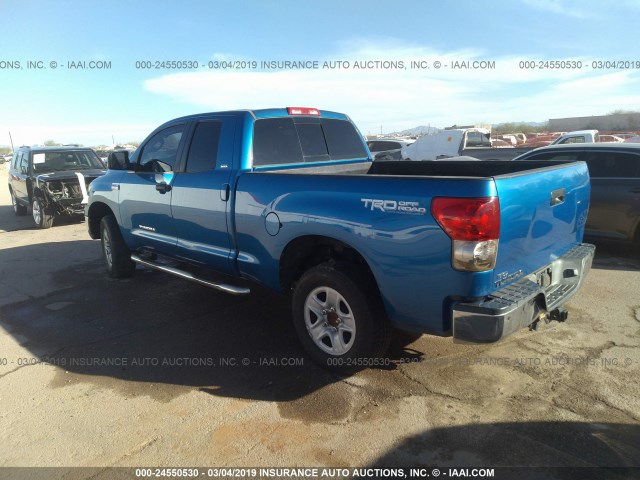 5TFRV54157X017886 - 2007 TOYOTA TUNDRA DOUBLE CAB SR5 BLUE photo 3