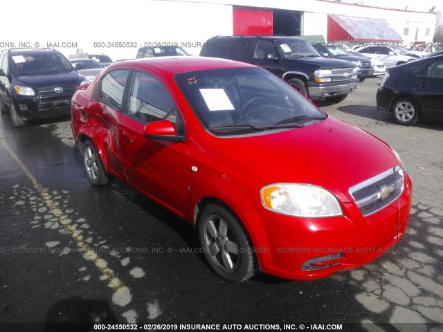 KL1TD566X8B064094 - 2008 CHEVROLET AVEO LS RED photo 1