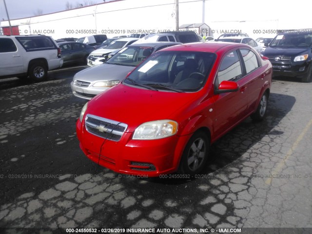 KL1TD566X8B064094 - 2008 CHEVROLET AVEO LS RED photo 2