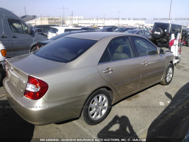 JTDBF30K920067922 - 2002 TOYOTA CAMRY LE/XLE/SE BEIGE photo 4