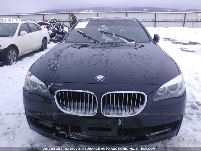 WBAYA6C5XDC995303 - 2013 BMW 740 I BLACK photo 6