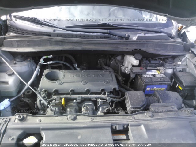 KM8JUCAC5CU542528 - 2012 HYUNDAI TUCSON GLS/LIMITED 银色 照片 10