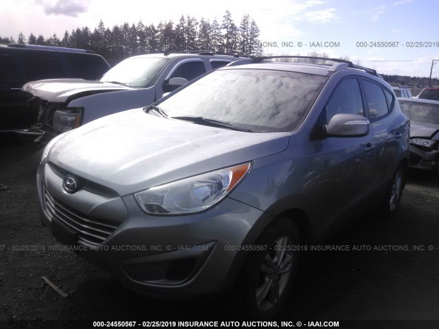 KM8JUCAC5CU542528 - 2012 HYUNDAI TUCSON GLS/LIMITED 银色 照片 2