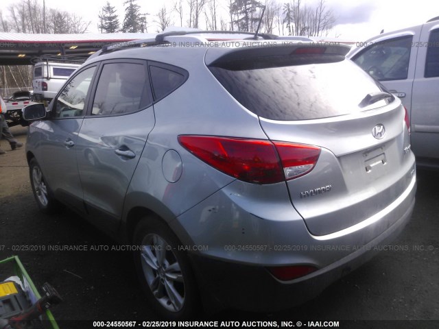 KM8JUCAC5CU542528 - 2012 HYUNDAI TUCSON GLS/LIMITED 银色 照片 3