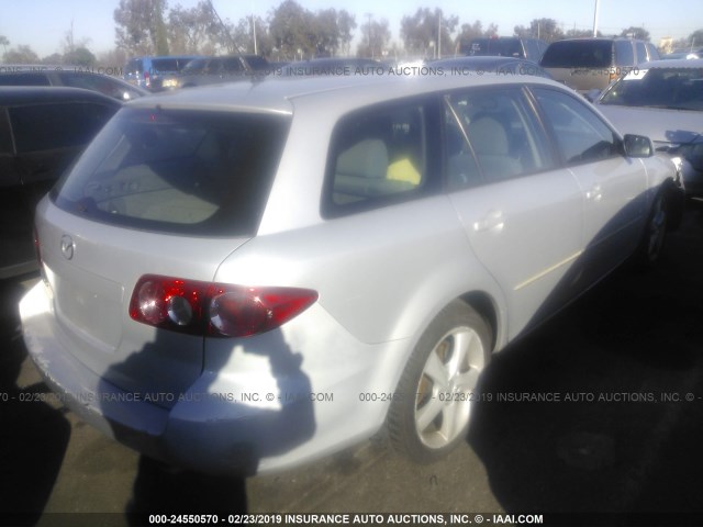 1YVHP82D745N71422 - 2004 MAZDA 6 S GRAY photo 4