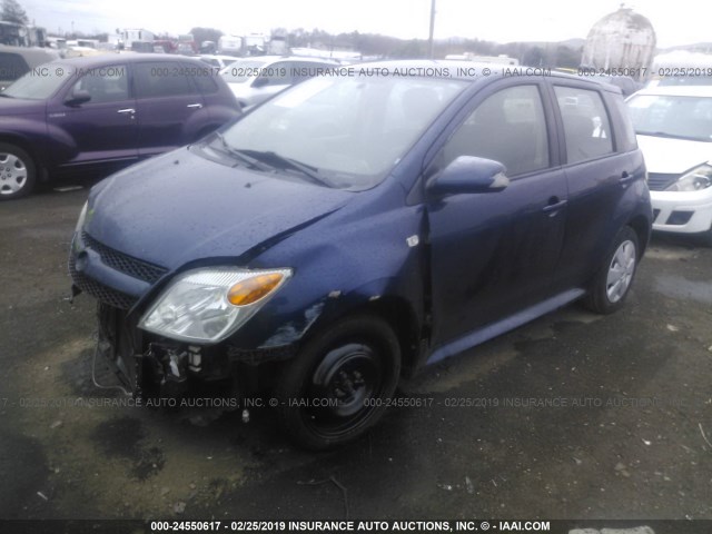 JTKKT604965009290 - 2006 TOYOTA SCION XA BLUE photo 2