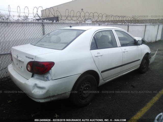 1NXBR32E03Z083401 - 2003 TOYOTA COROLLA CE/LE/S WHITE photo 4