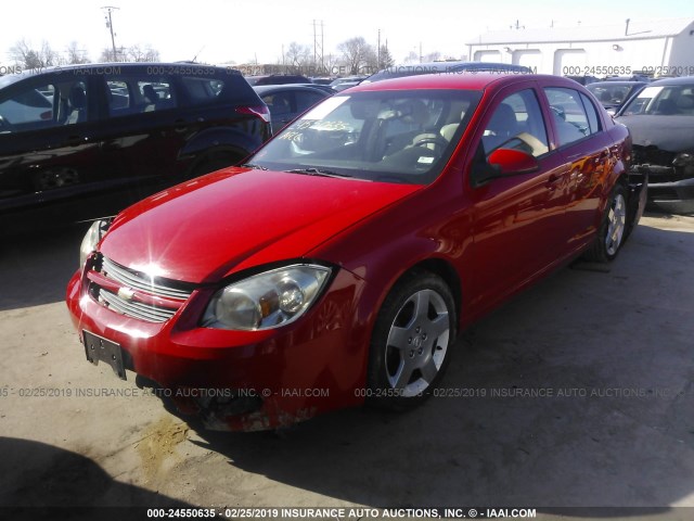 1G1AF5F59A7183113 - 2010 CHEVROLET COBALT 2LT RED photo 2