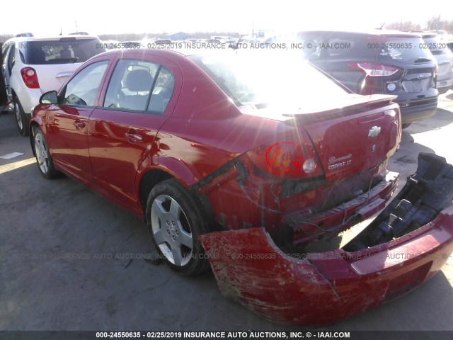 1G1AF5F59A7183113 - 2010 CHEVROLET COBALT 2LT RED photo 3