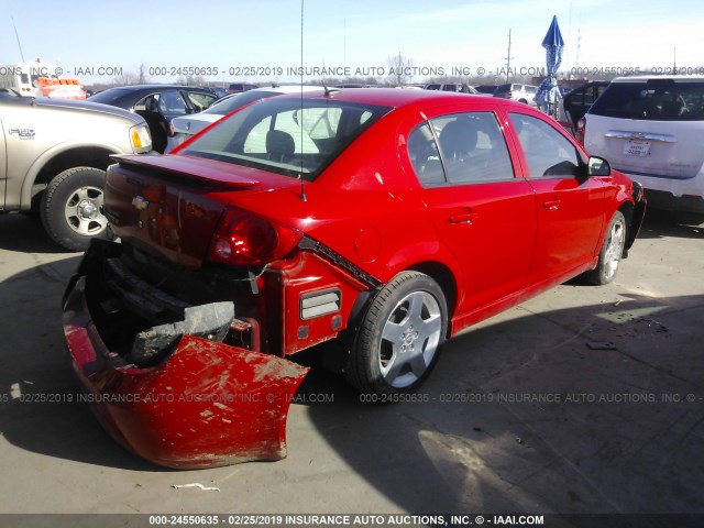 1G1AF5F59A7183113 - 2010 CHEVROLET COBALT 2LT RED photo 4