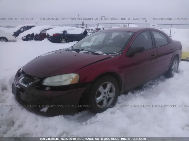 1B3EL56R74N298167 - 2004 DODGE STRATUS ES RED photo 2