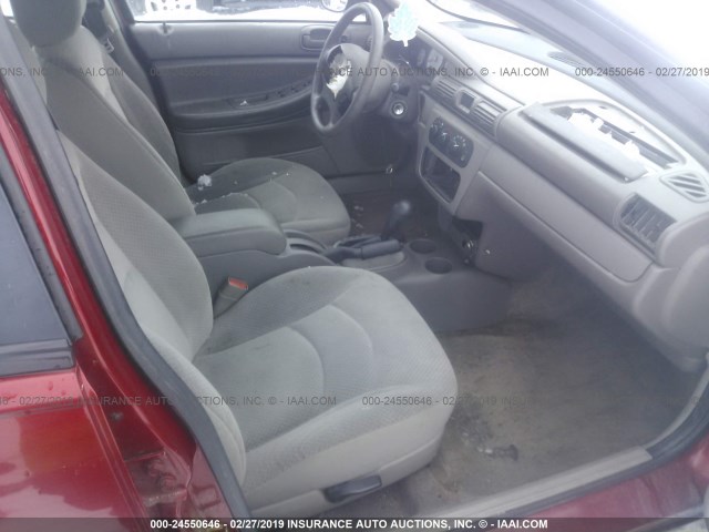 1B3EL56R74N298167 - 2004 DODGE STRATUS ES RED photo 5