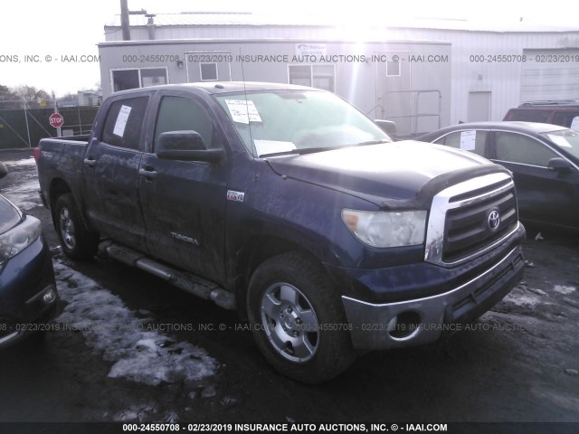 5TFDW5F19AX147102 - 2010 TOYOTA TUNDRA CREWMAX SR5 Dark Blue photo 1