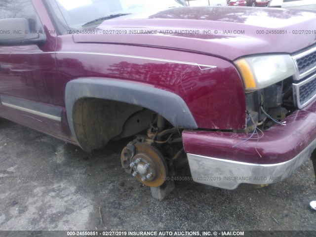 2GCEK13Z071125692 - 2007 CHEVROLET SILVERADO K1500 CLASSIC CREW CAB MAROON photo 6