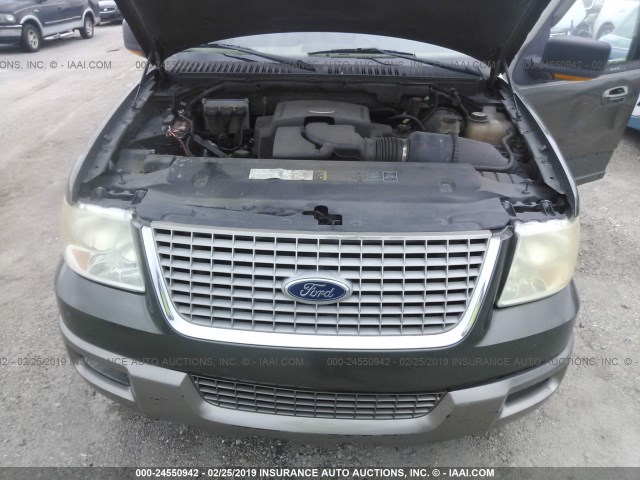 1FMFU17L44LA84571 - 2004 FORD EXPEDITION EDDIE BAUER GREEN photo 10