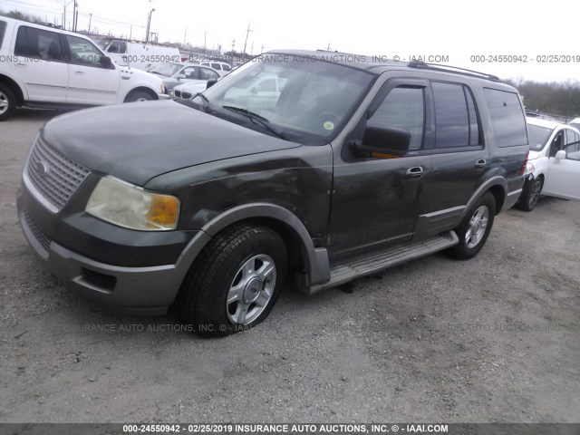 1FMFU17L44LA84571 - 2004 FORD EXPEDITION EDDIE BAUER GREEN photo 2