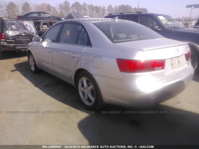 5NPEU46C09H511467 - 2009 HYUNDAI SONATA SE/LIMITED SILVER photo 3