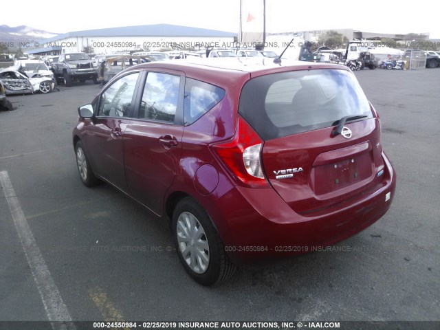 3N1CE2CP3FL414892 - 2015 NISSAN VERSA NOTE S/S PLUS/SV/SL/SR RED photo 3