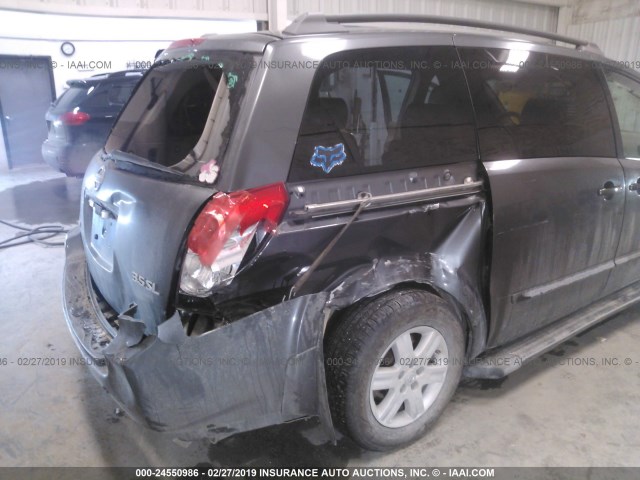 5N1BV28U94N320824 - 2004 NISSAN QUEST S/SE/SL GRAY photo 6