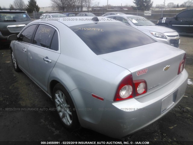 1G1ZG5E70CF165269 - 2012 CHEVROLET MALIBU LTZ SILVER photo 3