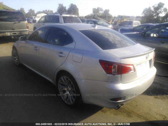 JTHBF5C23B5149055 - 2011 LEXUS IS 250 GRAY photo 3