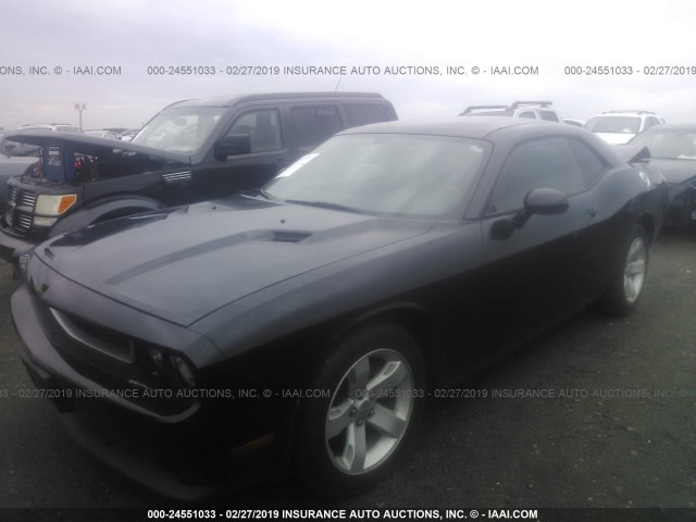 2C3CDYAG9EH251084 - 2014 DODGE CHALLENGER SXT BLACK photo 2