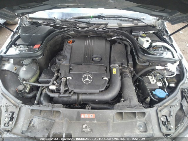 WDDGF4HB6CA637098 - 2012 MERCEDES-BENZ C 250 GRAY photo 10