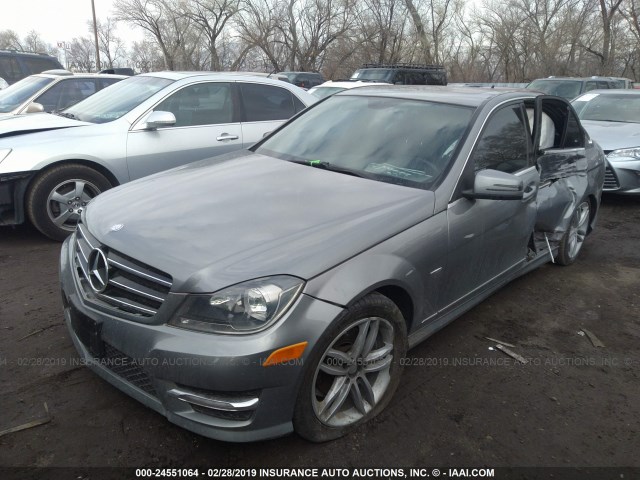 WDDGF4HB6CA637098 - 2012 MERCEDES-BENZ C 250 GRAY photo 2