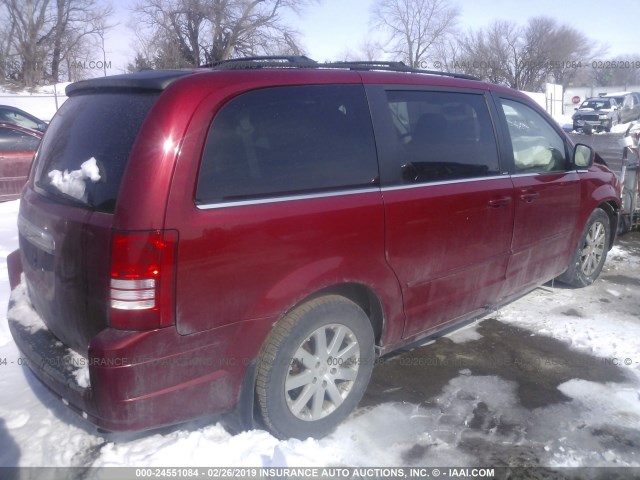 2A8HR54P78R684455 - 2008 CHRYSLER TOWN & COUNTRY TOURING RED photo 4