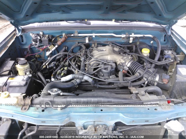 1N6ED27T01C366768 - 2001 NISSAN FRONTIER CREW CAB XE/CREW CAB SE BLUE photo 10