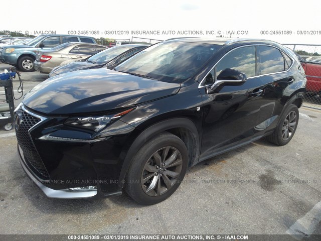 JTJYARBZXG2032997 - 2016 LEXUS NX 200T/BASE/F SPORT BLACK photo 2