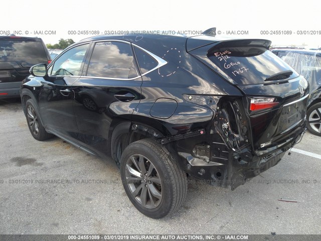 JTJYARBZXG2032997 - 2016 LEXUS NX 200T/BASE/F SPORT BLACK photo 3