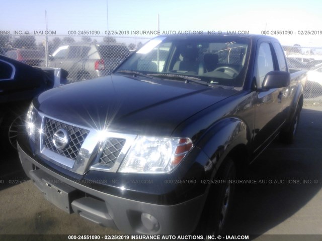 1N6BD0CT1EN724130 - 2014 NISSAN FRONTIER S/SV BLACK photo 2