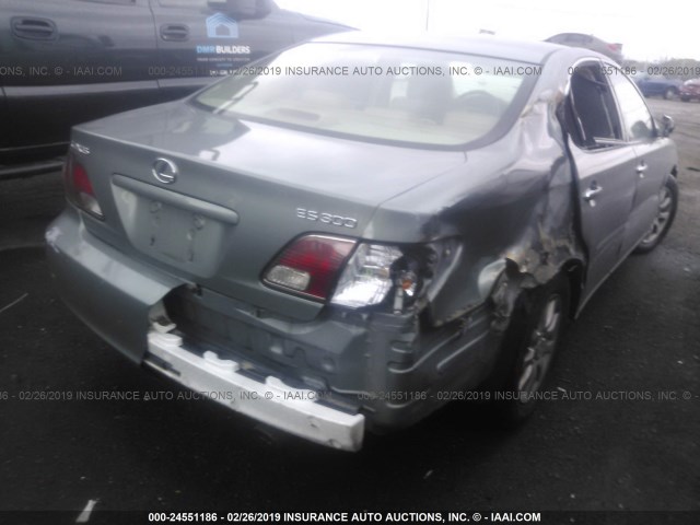 JTHBF30G120010589 - 2002 LEXUS ES 300 GRAY photo 4